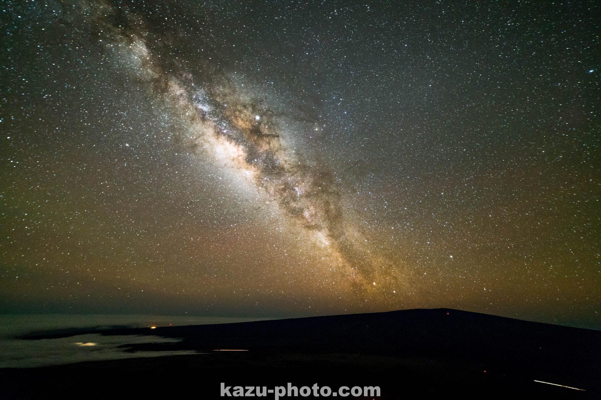 ハワイ島で絶景の星空スポット マウナケアで撮影した天の川の写真
